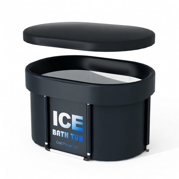 450L Oval Ice Bath Tub with Lid